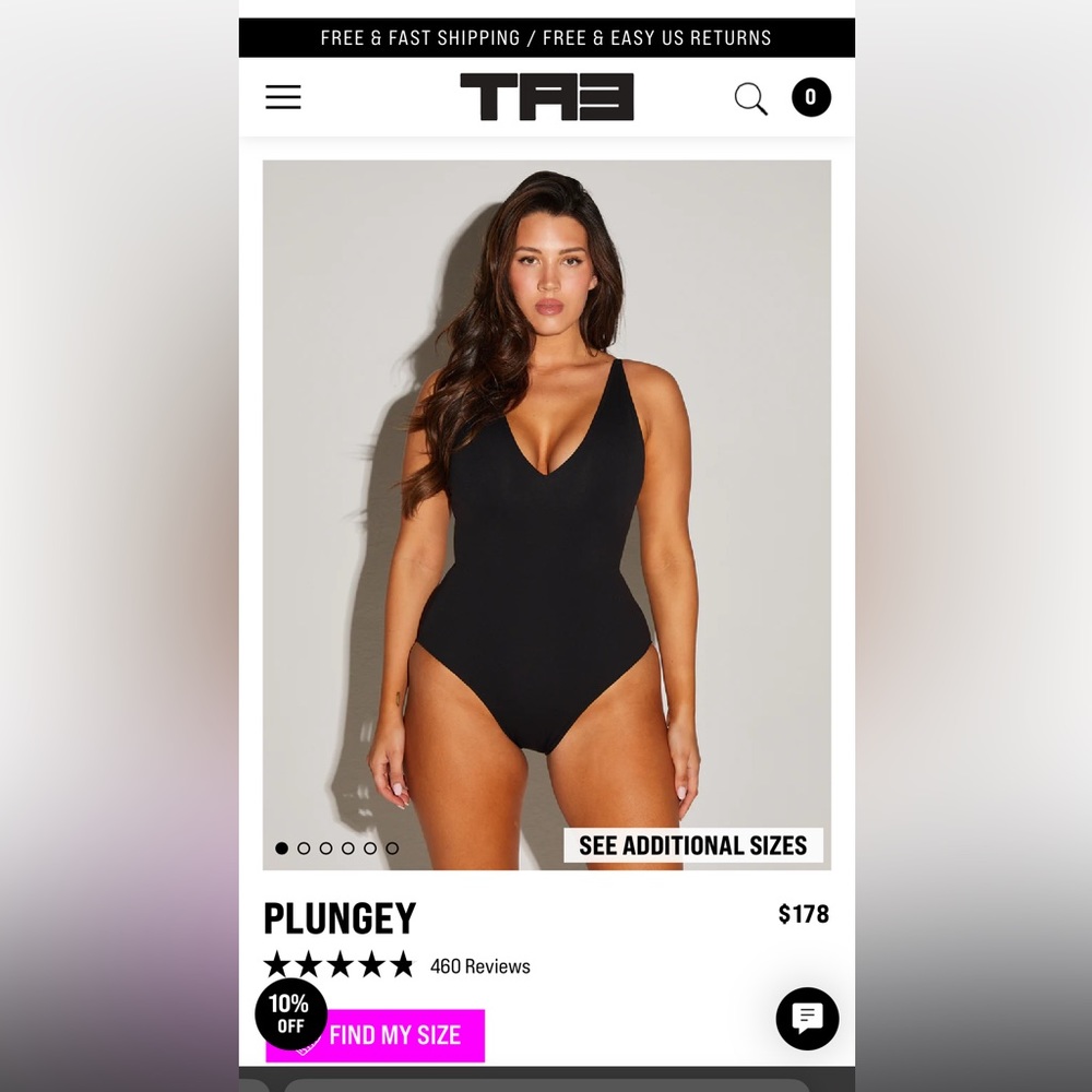 TA3 Shapewear Swimsuit / L / Regular Length